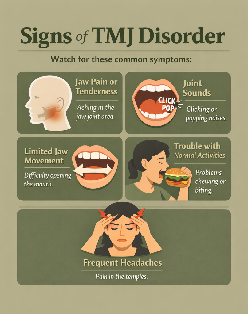Signs of TMJ Infographic